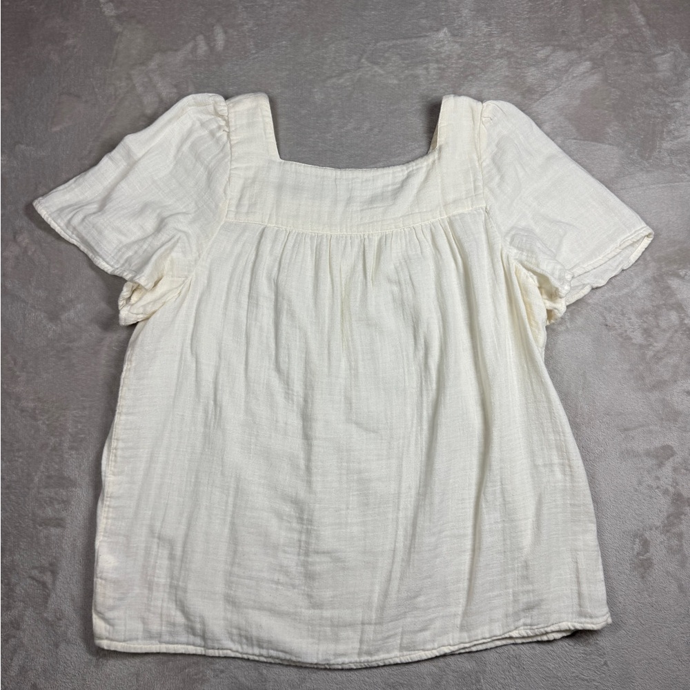 Madewell Patchwork Quilted Square-Neck Antique Cr… - image 10